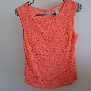 Banana Republic Coral Sleeveless Top
